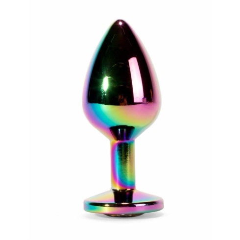 dop, Dop Anal Cu Bijuterie Secret Shine Metal M, Multicolor, 8 Cm, pasiune.ro