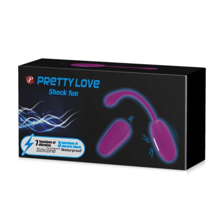 Ou Vibrator Electro Shock Fun, Violet, 19 Cm 4