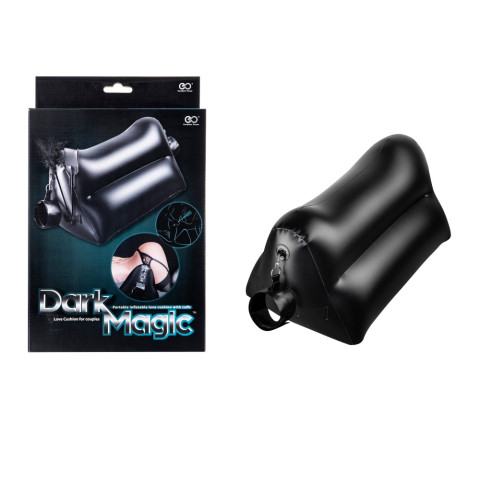 Masini de sex, Dark Magic Inflatable Love Cushion With Cuffs, pasiune.ro