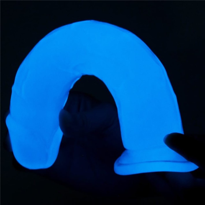  Dildo Clasic Fosforescent Lumino Play, Alb, 20 Cm 9