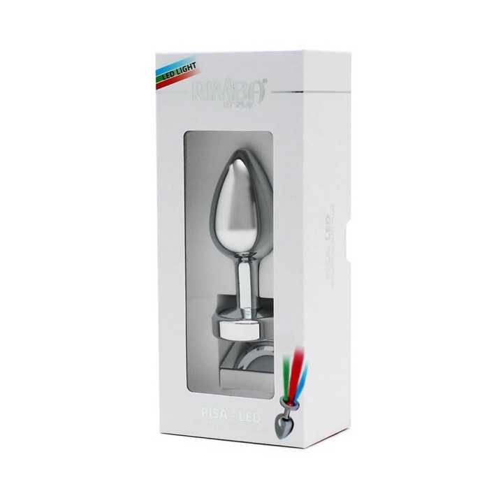 Dop Anal Cu Led Pisa, Metalic + Multicolor, 8 Cm 7