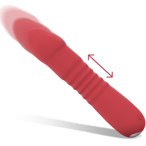 rosu, Vibrator Extensibil Intense June Rosu, pasiune.ro