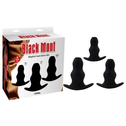 Pagina 2 - Chisa Novelties, Set 3 Dopuri Anale Rippled Anal Juicer, Negru, pasiune.ro