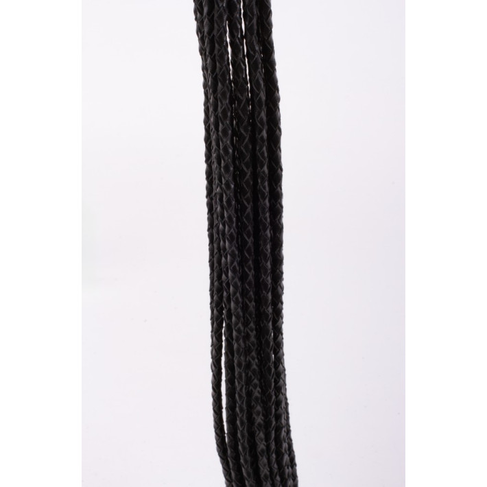 Kid Handle Kid Leather Braided Tails Black 4