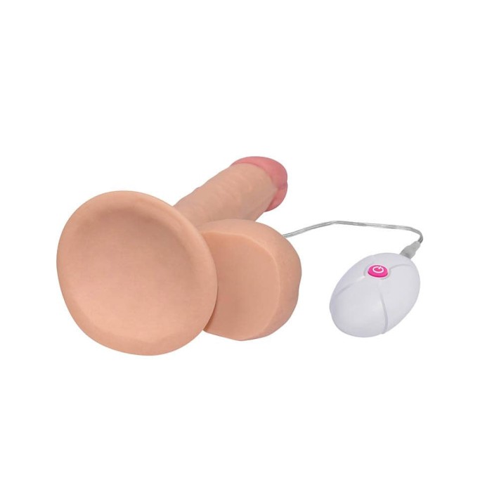 Vibrator Realistic The Ultra Soft Dude, Natural, 17 Cm 7