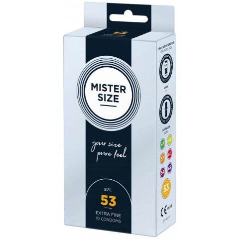 Mister Size, Mister Size 53 Mm Condoms 10 Pieces, pasiune.ro