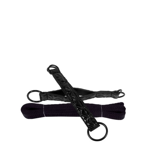 NS Toys, Kit Imobilizare Erotica Sinful Black Bed Restraint Straps, pasiune.ro