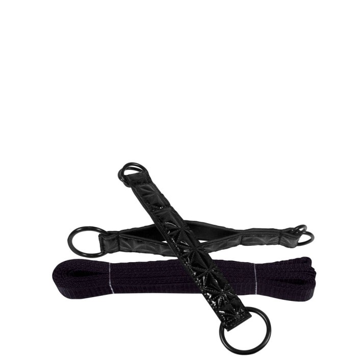 Kit Imobilizare Erotica Sinful Black Bed Restraint Straps 2