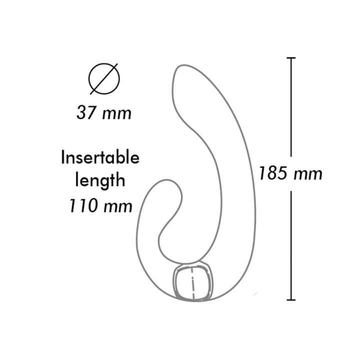 Vibrator Dublu Miyo, Negru 7