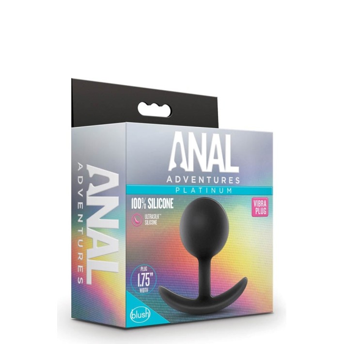Dop Anal Adventures Vibra Plug, Negru, 8 Cm 6