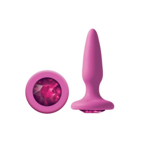 NS Toys, Dop Anal  Cu Bijuterie Glams Mini Pink Gem, 8.5 Cm, pasiune.ro