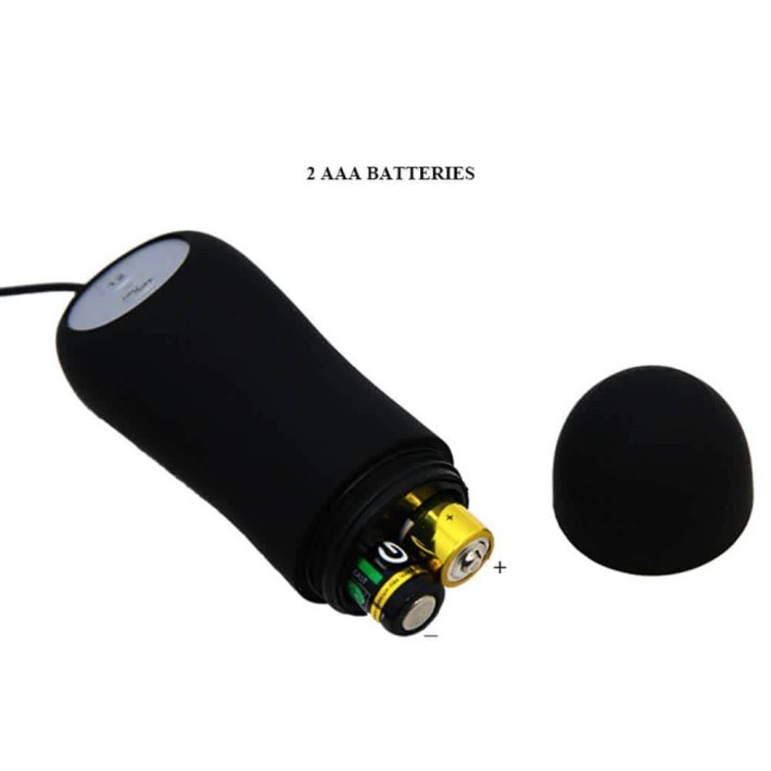 Dop Anal Cu Vibratii, Negru, 8.5 Cm 4