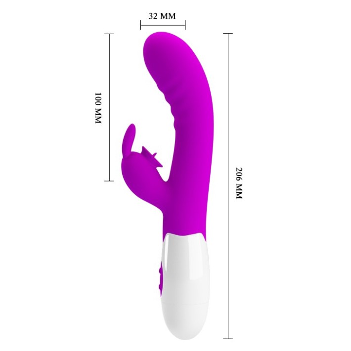 Vibrator Rabbit Cerberus, Violet, 20.5 Cm 6