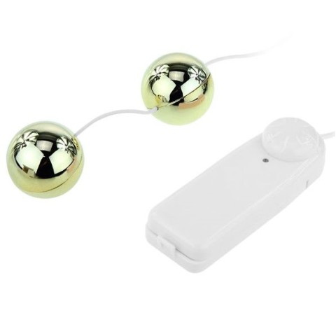 Bile vaginale, Bile Vaginale Cu Vibratii Golden Balls, Aurii, pasiune.ro