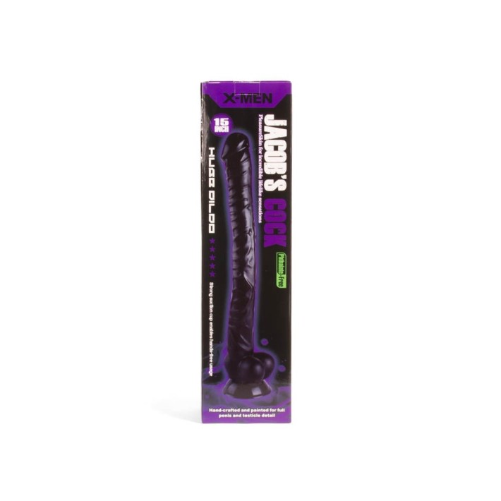 Dildo Clasic Jacob’s, Negru, 38 Cm 5
