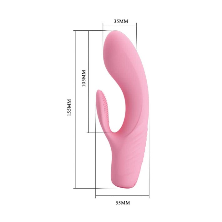 Vibrator Tim, Roz Pudrat, 15 Cm 6