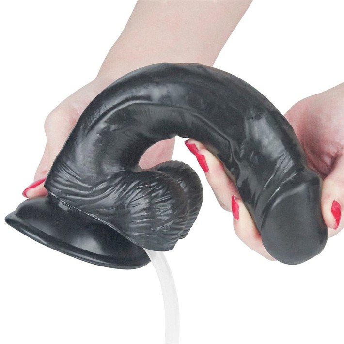 Dildo Clasic Cu Functie Ejaculare Squirting Extreme, Negru, 22.8 Cm 6