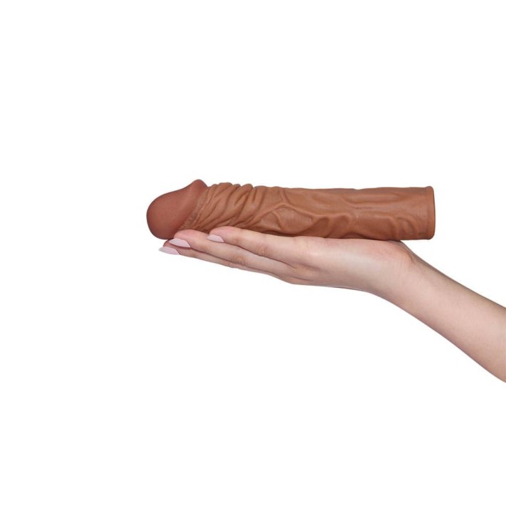 Extensie/manson Penis Pleasure X-tender, Brun, +5 Cm 2