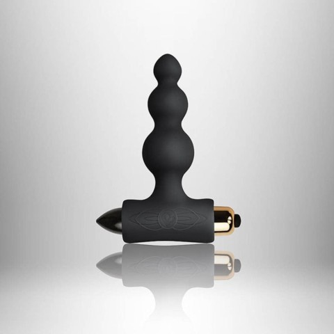 Vibratoare Anale, Dildo Anal Cu Vibratii Bubbles Petite Sensations, Negru, 10.5 Cm, pasiune.ro
