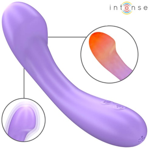 becky, Vibrator Intense Becky Mov 19 Cm Cu Incalzire Si 7 Moduri De Vibratii, pasiune.ro