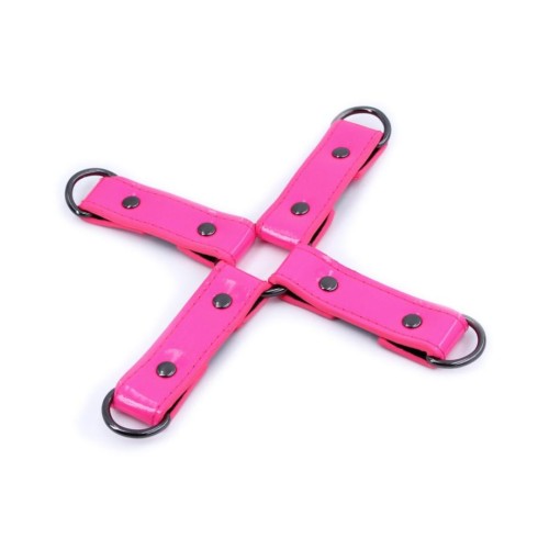 sistem, Sistem Imobilizare Erotica Tip Hogtie Electra, Roz Neon, pasiune.ro