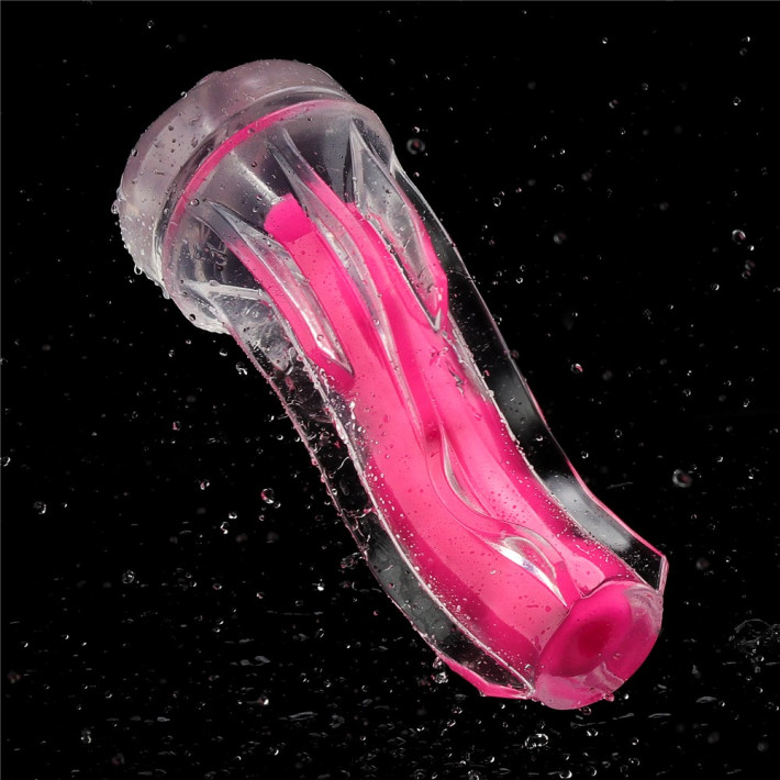 Masturbator Fantezie Fosforescent Lumino Play, Roz, 21.5 Cm 5