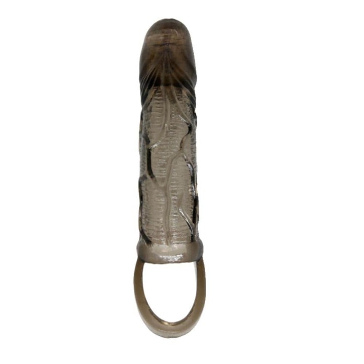 Extensie/manson Penis Cu Vibratii, Fumuriu, 13.5 Cm 4