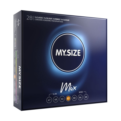 My Size pro, My Size Mix Condoms 57 Mm (28 Pieces), pasiune.ro