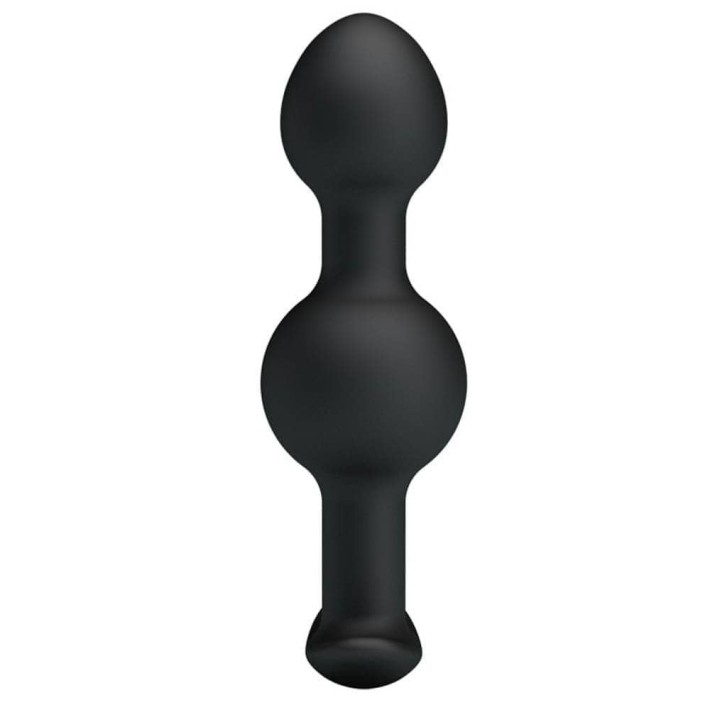 Dop Anal Heavy Balls Silicone Butt Plug 2, Negru, 10 Cm 7