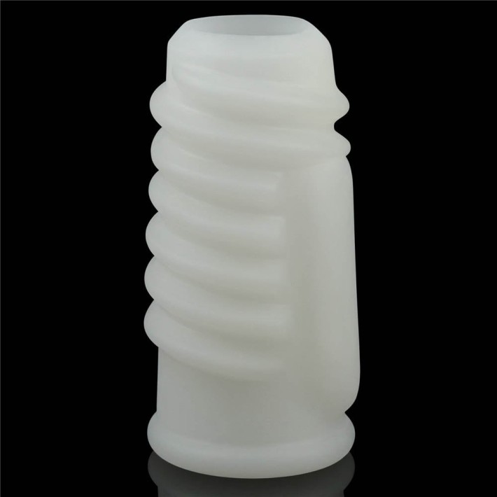 Inel / Manson Penis Cu Vibratii Vibrating Spiral Knights Ring, Alb 4