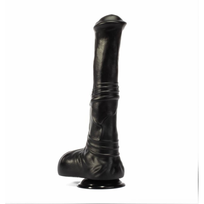 Dildo Realistic Cu Ventuza David, Negru, 31.5 Cm 3