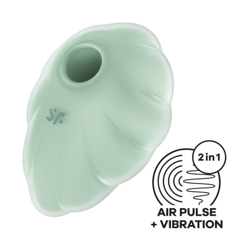 ou, Vibrator Clitoridian Air Pulse + Vibratii Cloud Dancer, Verde, pasiune.ro