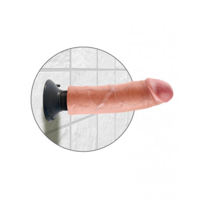 Vibrator Realistic King Cock, Natural, 18.8 Cm 3