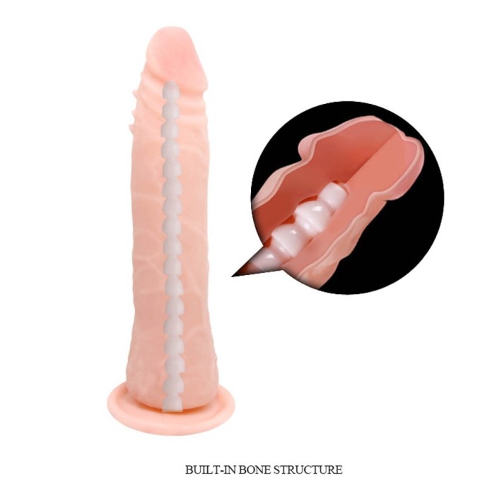 Dildo Realistic Cu Ventuza, Natural, 20 Cm 11