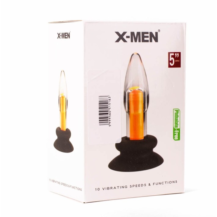 Dop Anal Cu Vibratii, Transparent, 12 Cm 3