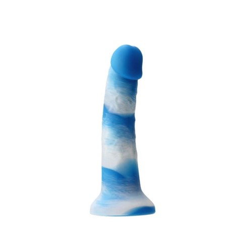 blue, Dildo Clasic Colours Pleasures Yum Yum, Albastru, 15 Cm, pasiune.ro