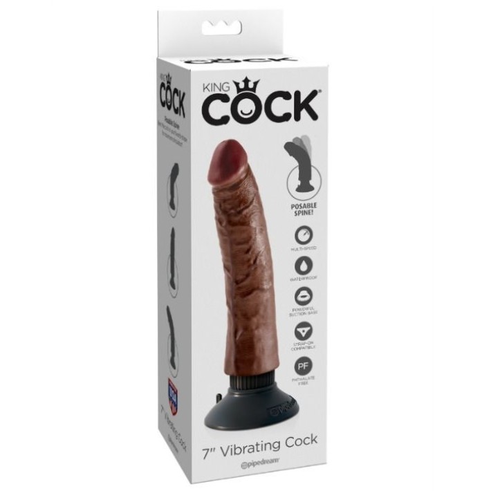 Vibrator King Cook 17.78 Cm Maro 7