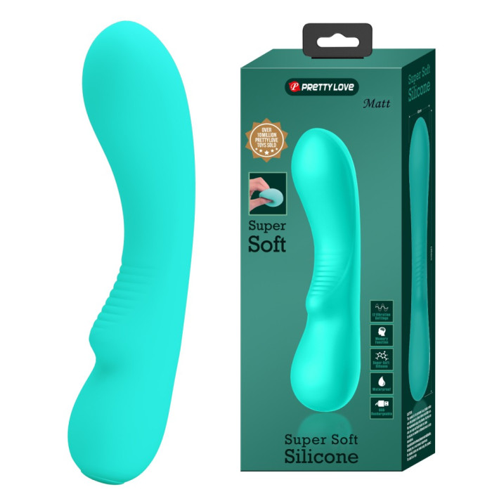 Vibrator Punctul G Matt, Verde, 19 Cm 4