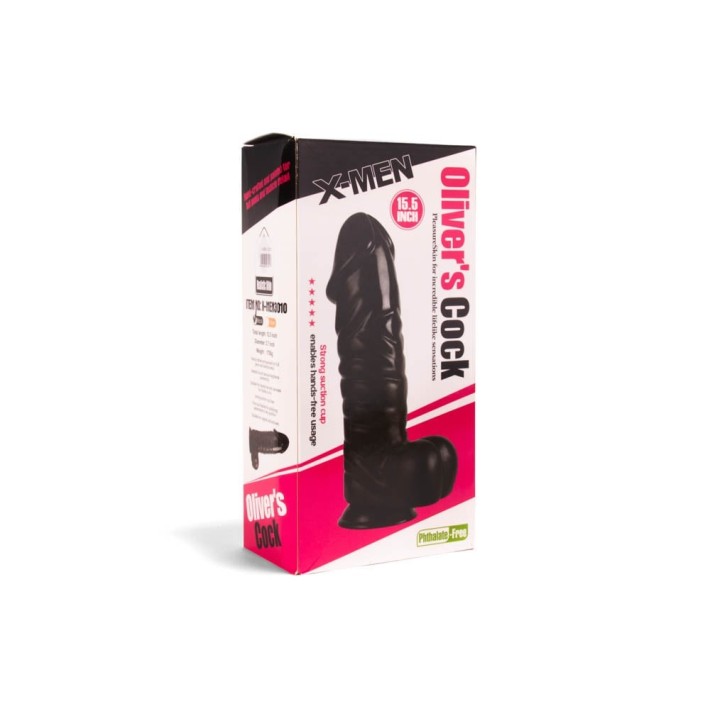 Dildo Clasic Oliver’s, Negru, 39 Cm 4