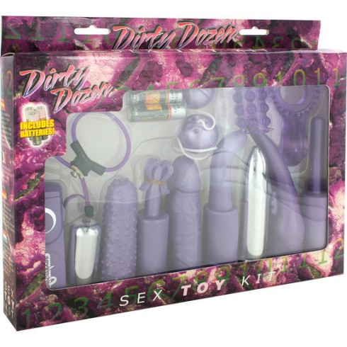 Dirty Dozen Sex Toy Kit Purple