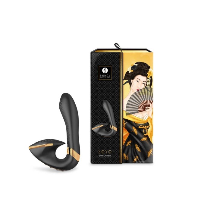 Vibrator Dublu Soyo, Negru 5