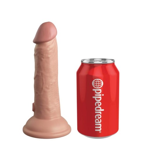 silicone, Dildo Clasic Cu Ventuza Dual Density Silicone Cock, Natural, 15 Cm, pasiune.ro