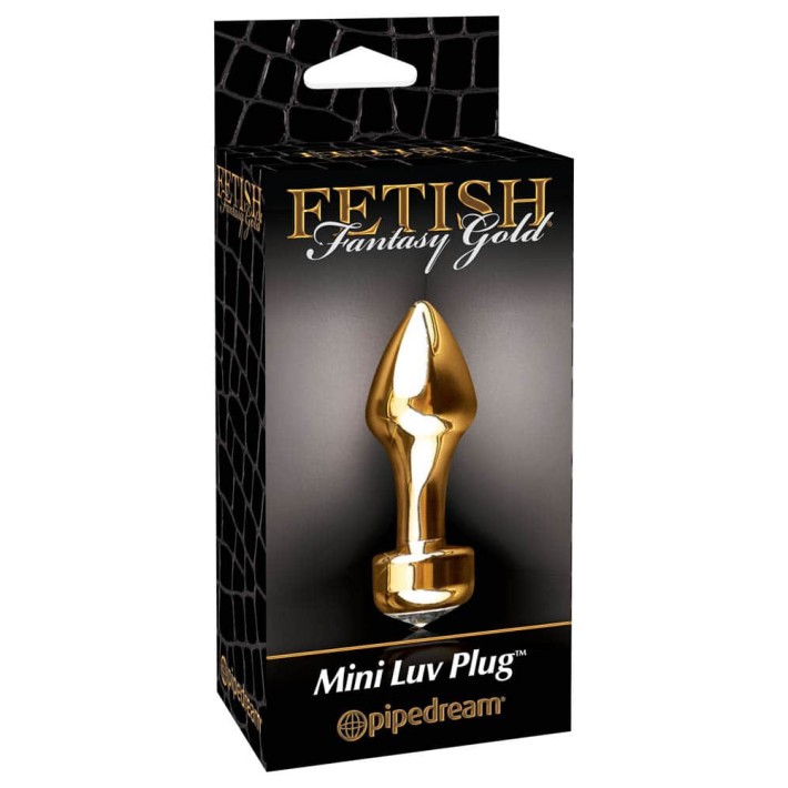 Dop Anal Mini Luv Plug, Auriu, 8 Cm 6