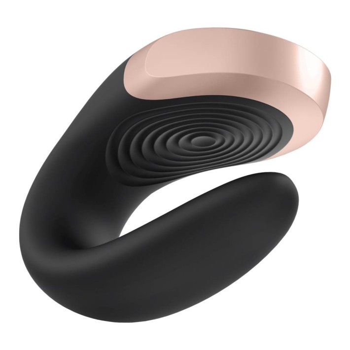 Vibrator Pentru Cupluri Double Love, Negru 5