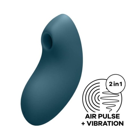 blue, Vibrator Clitoridian Vulva Lover 2, Albastru Petrol, pasiune.ro