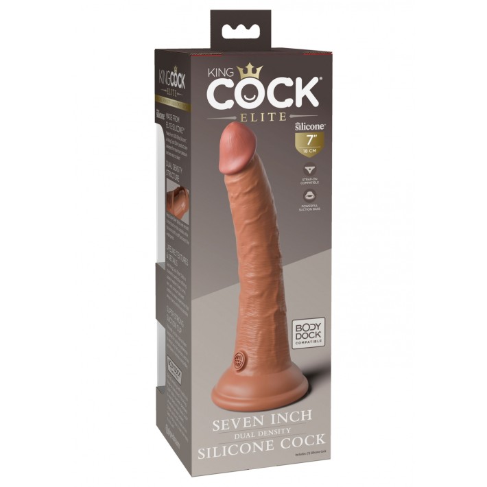Dildo King Cock 2density Caramel 18cm 6