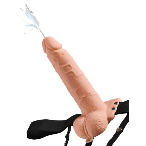 Ejaculatoare, Strap-on Cu Functie Ejaculare, Natural, 19 Cm, pasiune.ro