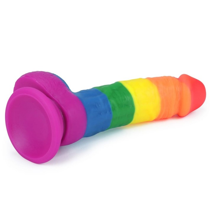 Dildo Clasic Cu Ventuza Prider, Multicolor, 20.5 Cm 4