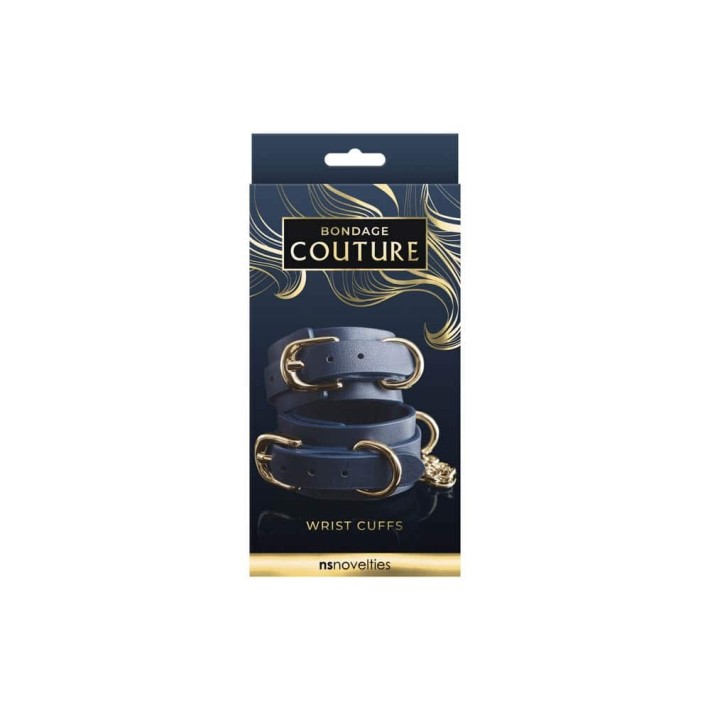 Catuse Pentru Incheieturi Bondage Couture, Bleumarin 2