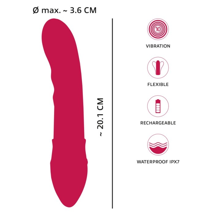 Vibrator Dus You2toys 20.1 Cm 11